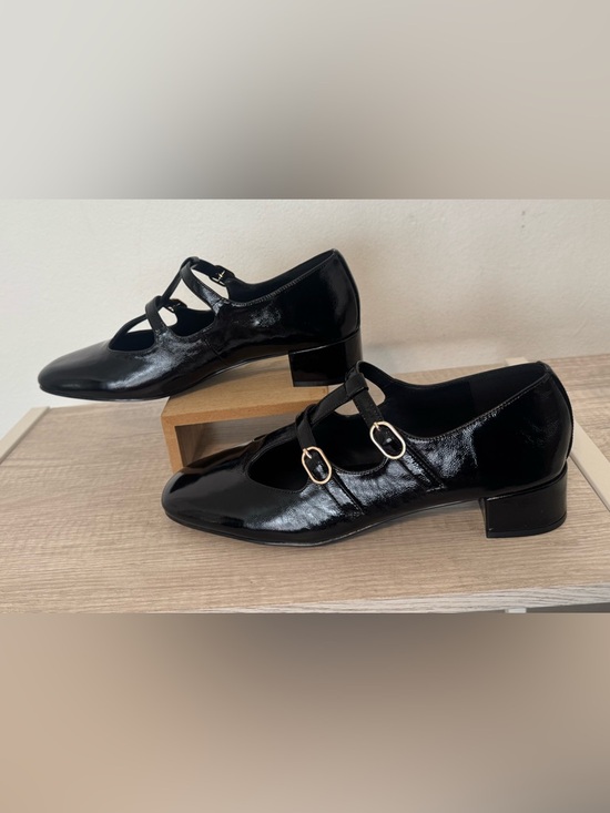 Jeffrey Campbell Shoes - Jeffrey Campbell Filmstar Mary Jane Patent Leather Pumps Kitten Heel Size 10
